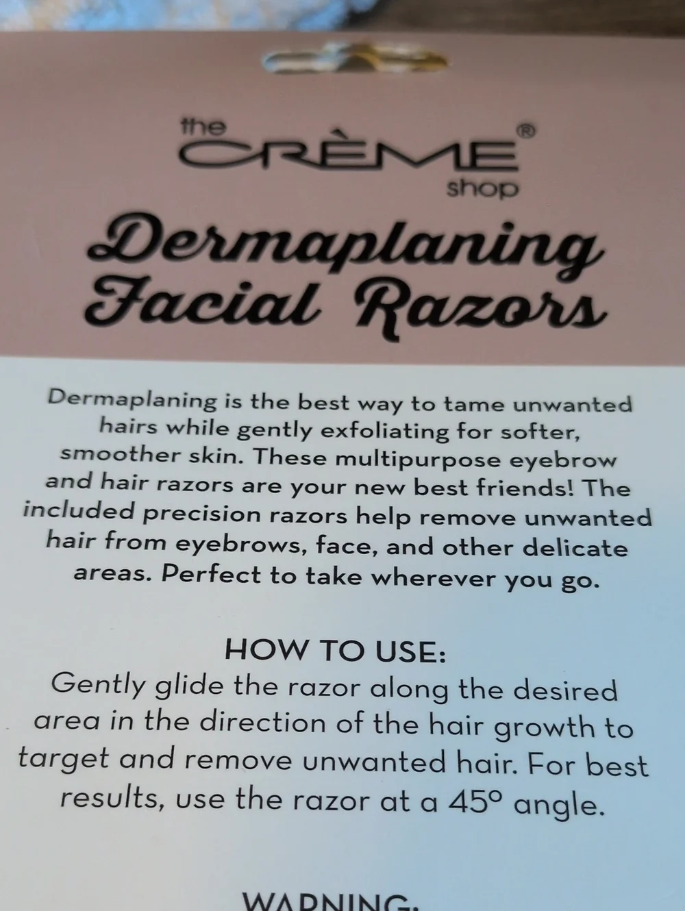THE CREME SHOP Dermaplaning Facial Razors - Set Of 6 2 Styles